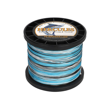 HERCULES 1500M 1640Yds Camo Blue 10lb-250lb PE Braid Fishing Line 12 Strands HERCULES